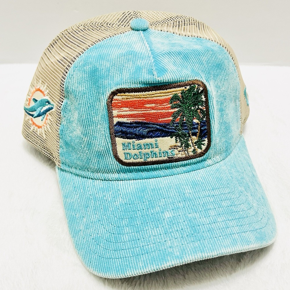 New Era Miami Dolphins Vintage Landscape 9TWENTY A-Frame Hat Cap Adjustable Snap